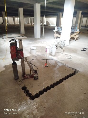 Beton işləri: Beton kəsmə beton deşmə xidməti Karot - HILTI DD 200 / 350 ilə 25 ° — 4