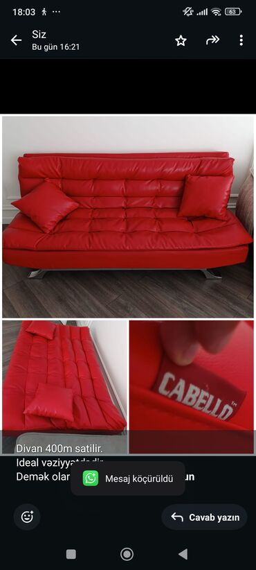 xacmaz divan: Divan, İşlənmiş, Çatdırılma yoxdur