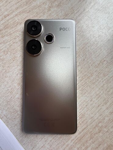 Mobil telefonlar: Poco F6, rəng - Boz, Barmaq izi