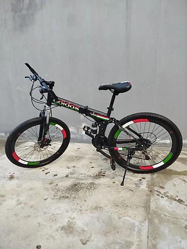 velosiped adidas: Dağ velosipedi – qatlanan çərçivə, amortizatorlu - Brend yazısı — 3