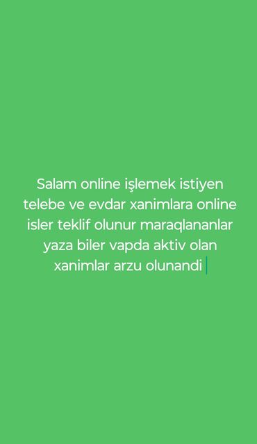 Satış məsləhətçiləri: Satış məsləhətçisi tələb olunur, Yalnız qadınlar üçün, 18-29 yaş, Təcrübəsiz, Saatlıq ödəniş