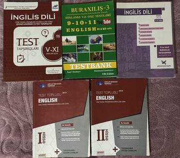 Kitablar, jurnallar, CD, DVD: İngilis dili testler