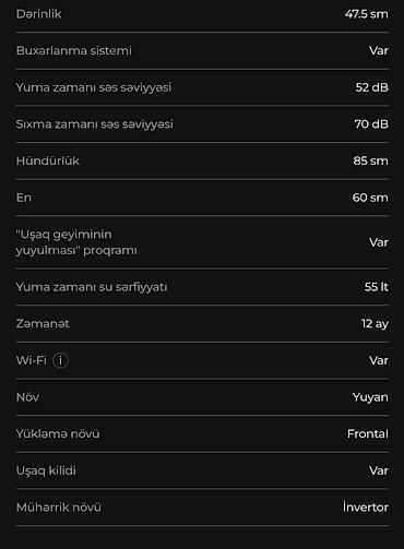 honor x8a irşad: QUTUSUNDAN ÇIXARILMAYIB. LG F2V9GW9P paltaryuyan maşın – qrafit rəng — 3