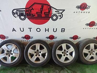 авто резина бу: Шины,диски Audi A4 B6 2.0 ALT 2003 (б/у) — 1