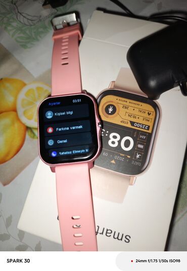 Smart qolbaqlar: Smart saat, Smart, Sensor ekran, rəng - Çəhrayı