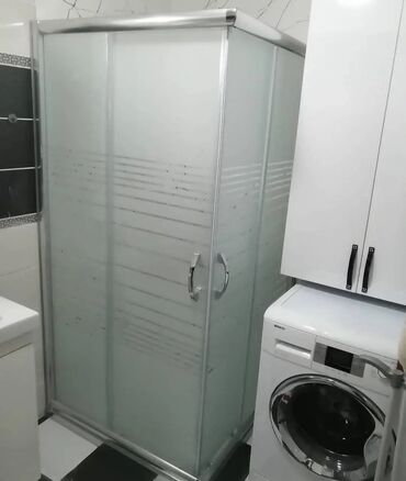 Duş kabinaları, arakəsmələr: Yeni Üstü açıq kabina, Künc üçün, Pulsuz çatdırılma — 6