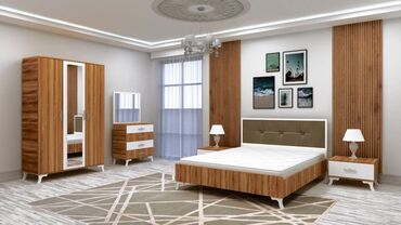 Yataq otağı dəstləri: İkinəfərlik çarpayı, Dolab, Komod, 2 tumba, Rusiya, Yeni — 4