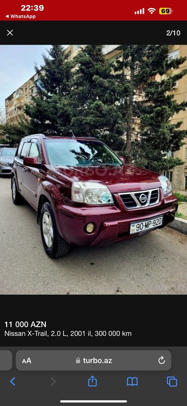 nissan tiida qiymeti azerbaycanda: Nissan X-Trail: | 2001 il