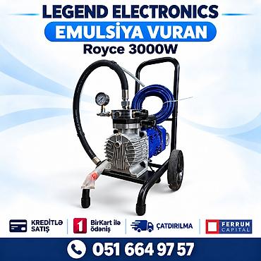 Elan başlığı: Royce 3000W emulsiya vuran, boya aparatı Elan mətni lalafo.az -da Elan başlığı: Royce 3000W emulsiya vuran, boya aparatı Elan mətni