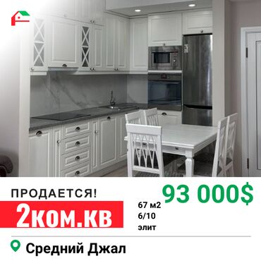 Продажа домов: 2 комнаты, 67 м², Элитка, 6 этаж, Дизайнерский ремонт