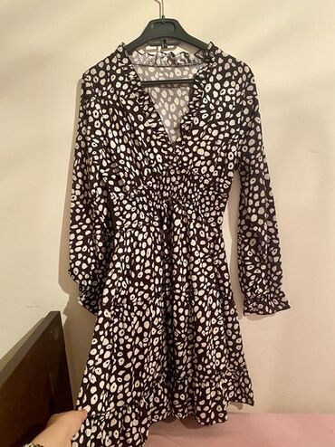 leopard haljine: M (EU 38), bоја - Šareno, Drugi stil, Dugih rukava