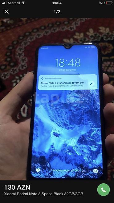 Redmi Note 8, 32 GB, rəng - Qara, Barmaq izi, Face ID lalafo.az -da Redmi Note 8, 32 GB, rəng - Qara, Barmaq izi, Face ID