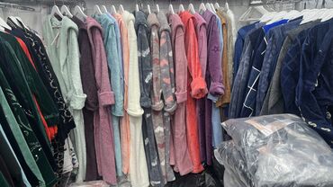 Домашние костюмы: Халат, Хлопок, Турция, Все размеры