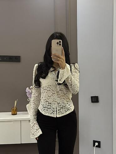 Жеке буюмдар: Блузка, Кече, Трикотаж, Solid print, Тунук модель — 2