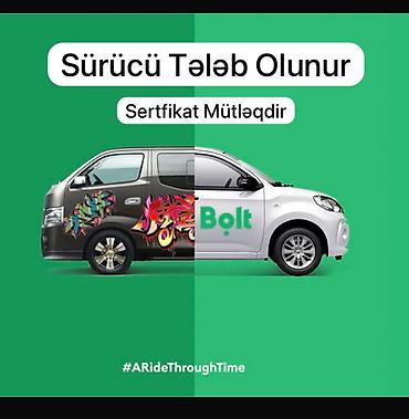 bolt parkları: Taksi sürücüsü tələb olunur, Şəxsi nəqliyyat vasitəsi ilə, Həftəlik ödəniş, 3-5 illik təcrübə — 2