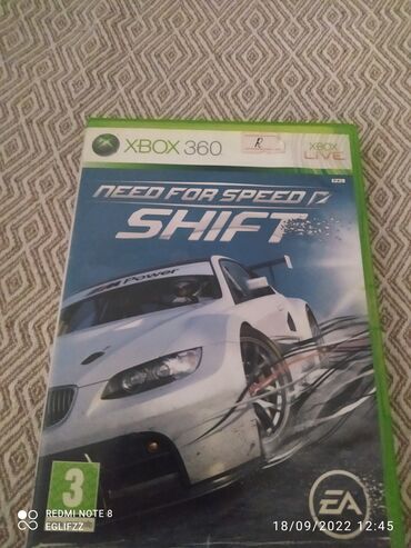 insta 360 one x2: Xbox 360 disk Need For Speed Shift
Az işledilmiş