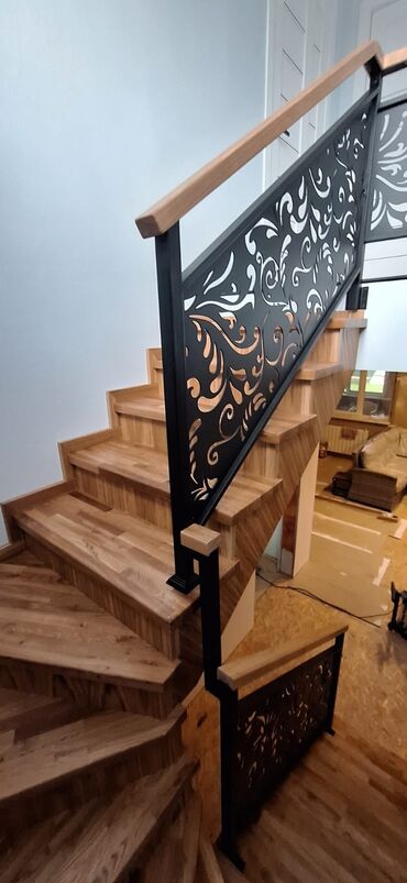 Деревянные лестницы: Деревянная лестница Для дома, Гарантия, Вид дерева: Сосна, Стиль: Классический — 8