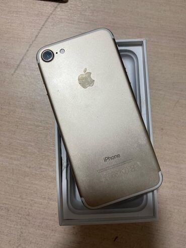 айфон 2 цена в бишкеке: IPhone 7, Колдонулган, 128 ГБ, Desert Titanium, Каптама, Куту, 100 %