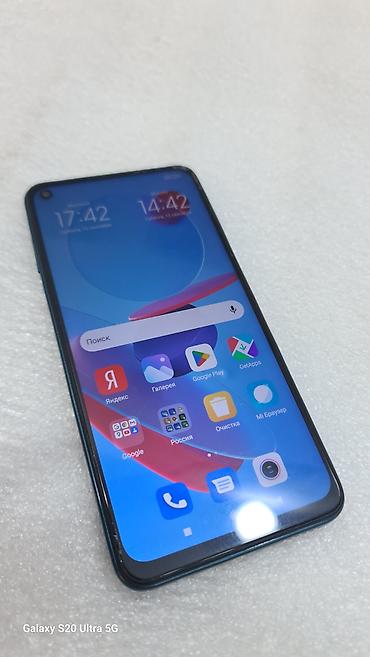 mobile: Redmi, Redmi Note 9, Б/у, 64 ГБ, цвет - Синий, 2 SIM — 1