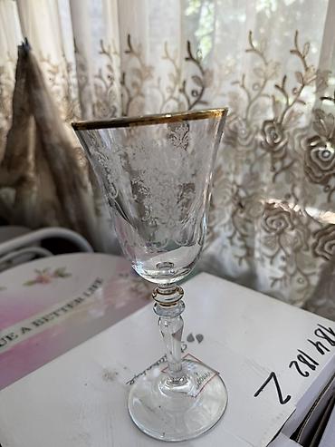 gozel gul buketleri: Qədəhlər, rəng - Ağ, Xrustal — 2