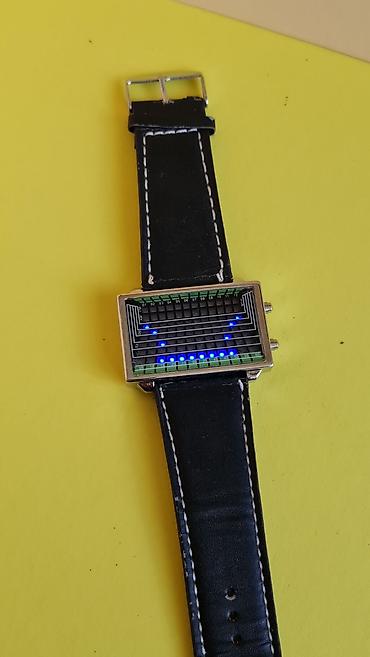 Accessories: LED ručni sat sa pravougaonom kućištem i crnim kožnim kaišem - Ekran at lalafo.rs — 5 Accessories: LED ručni sat sa pravougaonom kućištem i crnim kožnim kaišem - Ekran — 5