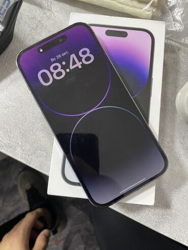 redmi note 9 pro цена в бишкеке 128 гб: IPhone 14 Pro, Deep Purple, Коробка, 81 %