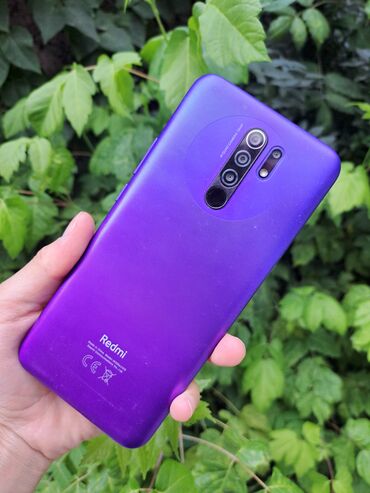 9 c: Redmi, Redmi 9, Б/у, 64 ГБ, цвет - Фиолетовый, 1 SIM, 2 SIM