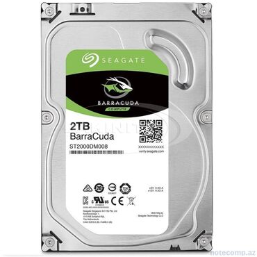 Masaüstü kompüterlər və iş stansiyaları: Xarici Sərt disk (HDD) Seagate, 2 TB, 7200 RPM, 3.5", İşlənmiş