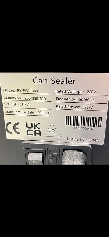 Paketləmə aparatları: RY-FGJ-100C Can Sealer – avtomatik qapaqlama aparatı Texniki — 2