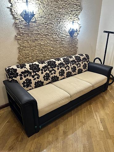 Комплект мягкой мебели, Б/у, Самовывоз, цвет - Бежевый at lalafo.kg Комплект мягкой мебели, Б/у, Самовывоз, цвет - Бежевый