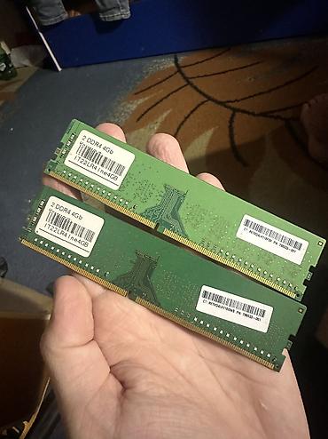 Оперативная память DDR4 для настольного ПК — комплект из 2 планок по 4 at lalafo.kg Оперативная память DDR4 для настольного ПК — комплект из 2 планок по 4