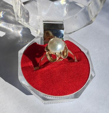 кольца золотые обручальные: Продаю золотое кольцо с жемчугом Проба золота - 583 Вес кольца - 4.0