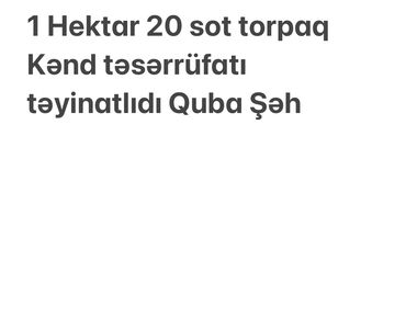 buzovnada torpaq satisi: 120 sot, Kənd təsərrüfatı, Mülkiyyətçi, Kupça (Çıxarış)