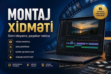 video montaj: Montaj xidməti – ideyadan ekrana peşəkar nəticə Təklif olunan — 1