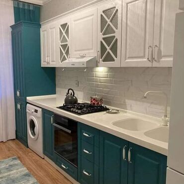 Sifarişlə mətbəx mebeli: Sifarişlə mətbəx dəsti, Özü çəkən petlələr, MDF, Kredit yoxdur, Pulsuz çatdırılma — 2