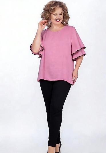 Bluze: Ženska bluzica/pončo „Emi Moda“ – Made in Italy - Kroj: širok, pončo — 9