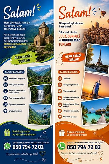 Salam! ✈️ Həm ölkədaxili, həm də xarici turlar üçün rezervasiya lalafo.az -da Salam! ✈️ Həm ölkədaxili, həm də xarici turlar üçün rezervasiya