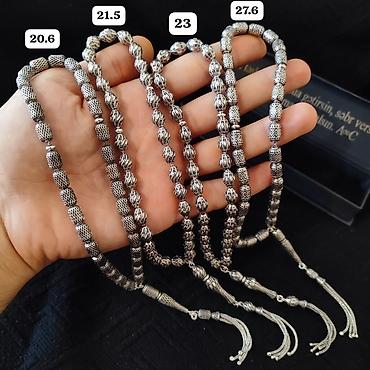 papaq milli: Gümüş təsbeh kolleksiyası Qram- 9.5 AzN - Material: 925 ayar gümüş — 7
