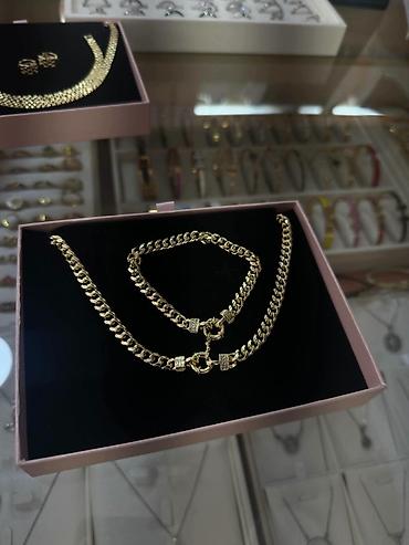 Setovi nakita: Zlatni setovi nakita – elegantne kolekcije - Set 1: Ogrlica sa — 19