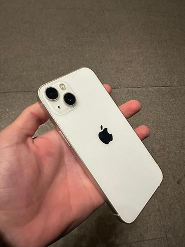 iphone хs: IPhone 13, Б/у, 128 ГБ, Белый, Защитное стекло, 100 % — 1