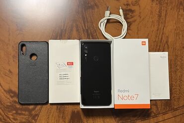 Xiaomi: Xiaomi Redmi Note 7, 64 GB, rəng - Qara, 
 Barmaq izi, Simsiz şarj, İki sim kartlı