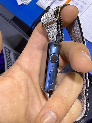 sazz problem: Apple Watch Series 7. 44mm mavi alüminium korpus, toxumalı elastik — 3