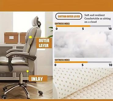 Ofis mebeli: Yeni, Təkərli, Qolları tənzimlənmir, Süni dəri — 9