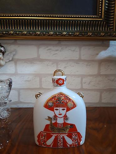 nerj qab: Штоф, фляга, фарфор. ЛФЗ. 1950-1980г. Qədimi Qrafinka. Qırmızı СССР — 4