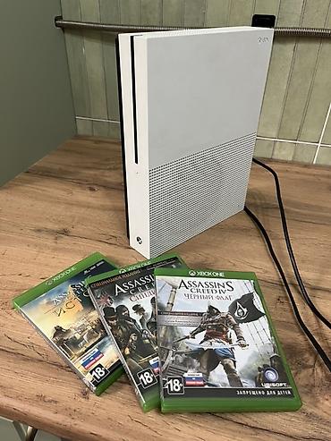 Xbox 360: Xbox One S 1TB (1 ТБ) + 3 игры в подарок 🎮 Цена: 15 000 сом — 2