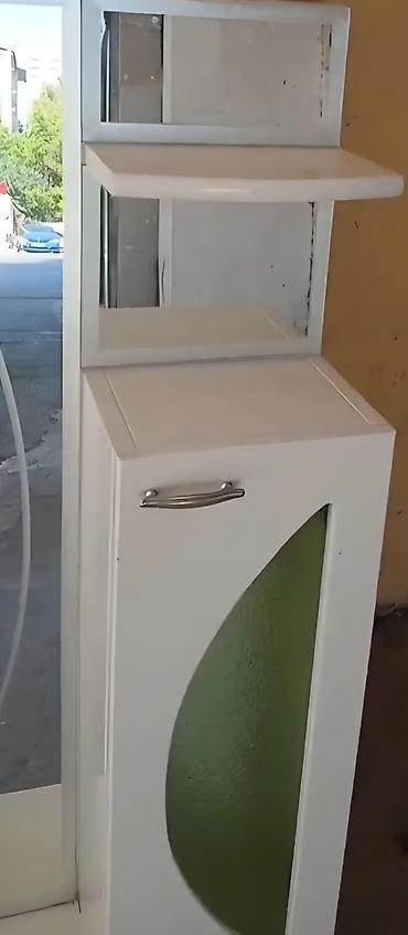 hamam ucun aksessuarlar: Ağ rəngli vanna otağı mebel dəsti - Material: MDF/laminat əsaslı — 2