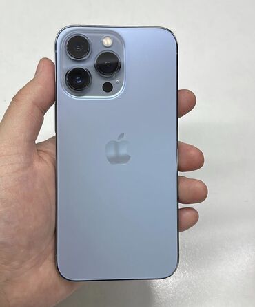 маленькая: IPhone 13 Pro, Б/у, 128 ГБ, Sierra Blue, Зарядное устройство, Защитное стекло, 88 %