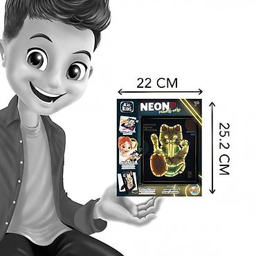 ruski deda mraz: Neonska slika set 106654 Buki – kreativni set za decu Neonska slika — 8