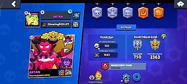 не актив: Игровой аккаунт Brawl Stars - Донатный аккаунт, вложено средств; — 7