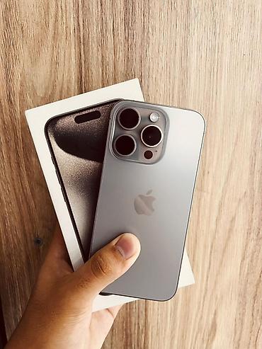 IPhone 15 Pro, Б/у, 256 ГБ, Natural Titanium, Коробка, В рассрочку, 85 %